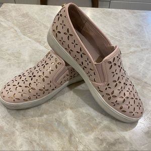 Blush pink Michael Kors slip on sneakers
